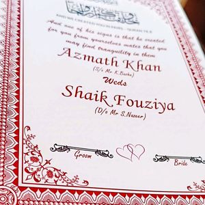 NikahNama Booklet Wedding Gift