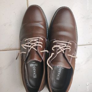 Men Brown Derby Shoes