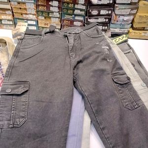 Boys Cargo Jeans Cotton