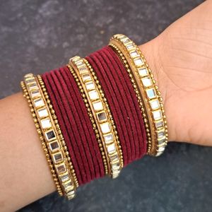 Beautiful metal bangle wedding chooda