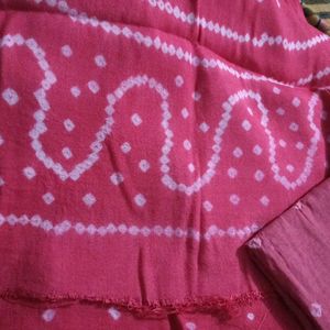 Unstitched Shalwar Suit Bandhej Riyon Dupatta