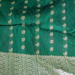 Green Banarasi Saree