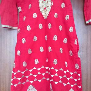 Red Kurta