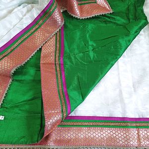 💥🆕️ Brasso Self Design Saree With Brocade Border