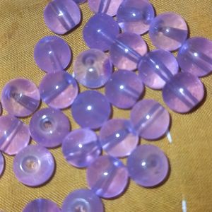 Purple Transparent Beads