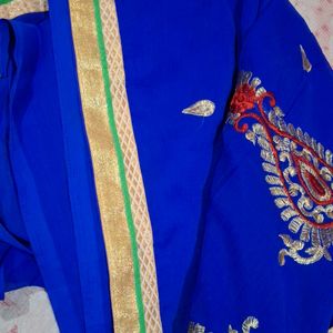 Blue Saree