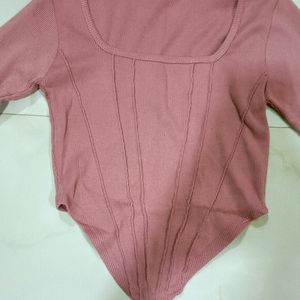 Square Neck Full Sleeves Top