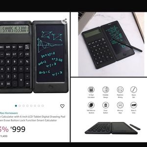 *Foldable Calculator with Digital Pen