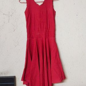 Backless Red Frock