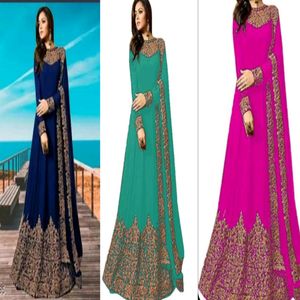 Pack Of 3 Semistiched Gown And Dupptta