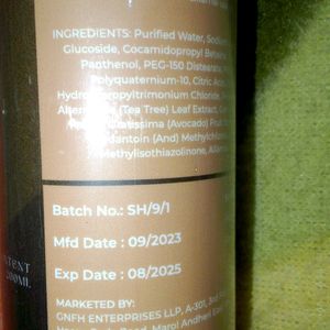 Derma Lucent Premium Tea Tree & Avocado Shampoo