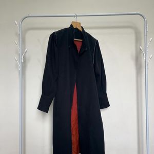 Black Long Vintage Coat