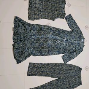 Koti Style Kurti, Inner And Palazzo Set