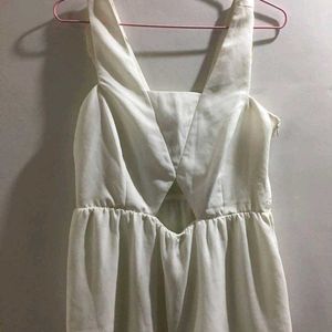 Zara Sleeveless White Top