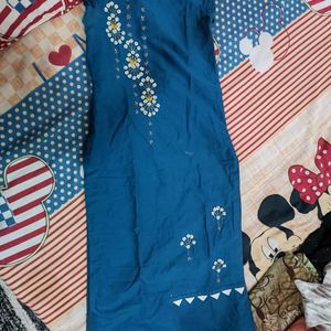 Embroidery Straight Kurti