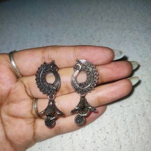 Oxidised Silver Earings