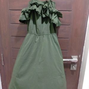 Dark Green Dress