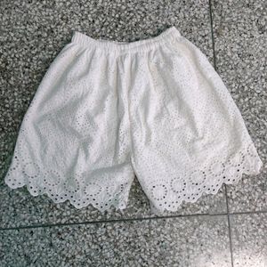 White Cute Shorts