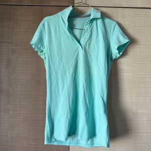 Light blue Womens Polo Tshirt