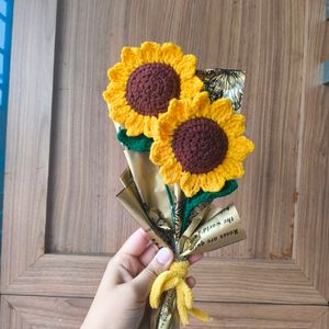 Crochet Sunflower Bouquet