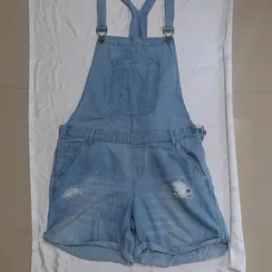 blue cotton overall jumpsuit