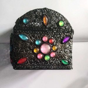 Ethnic Colour Stone Jewellery Box Big