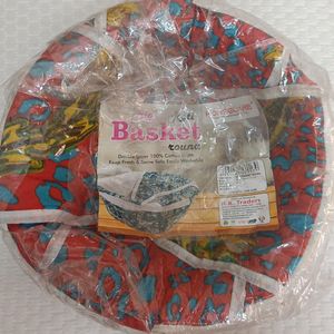 Brand New Big Roti Basket Round 100% Cotton Cloth