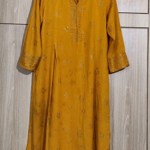 Mustard Kurta By Global Desi