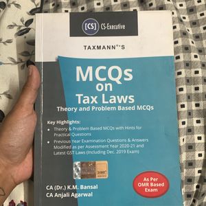 Taxmann Mcq Book TAX LAW