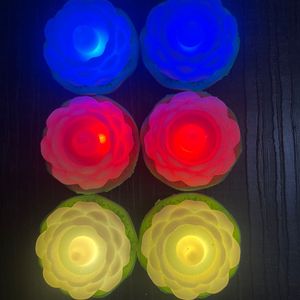 Lotus Led flower Diyas Candle