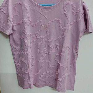 M Size Lace Work T Shirt