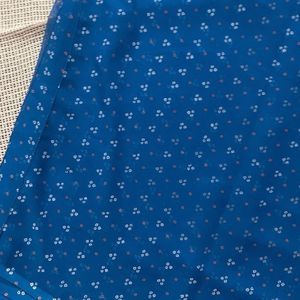 Blue Bandhani Saree