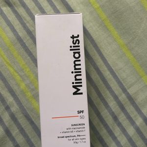 MINIMALIST SUNSCREEN