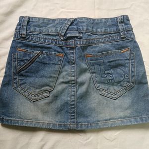 Denim Short Skirt