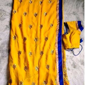 Yellow Colour Full Saree