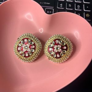 ❤️Amarkoot Wedding Collection❤️Meenakari Earrings