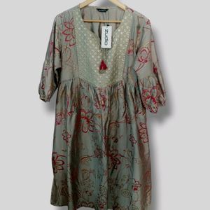 Zudio Grey A-line Kurta (Women's)