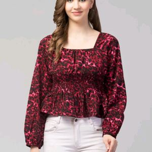 Casual Maroon Top XL