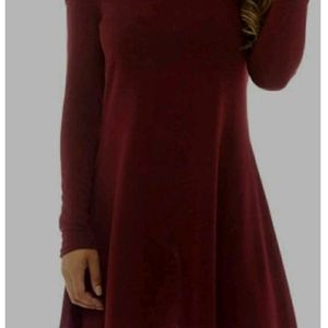 maroon dresss