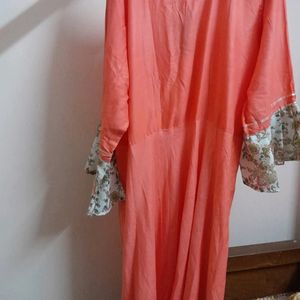 Coral Kurta(long) @shree_sharnam