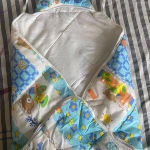 Baby Hooded Quilted Wrapper