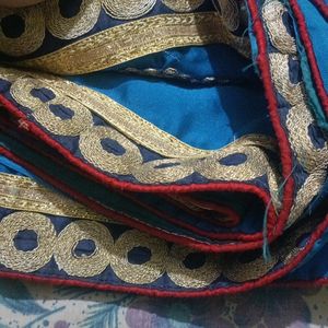 Cotton Blend Satin Saree