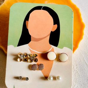 Combo Pack Of 5 Stud Earring