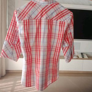 Fixed Price White And Red striped Shirt