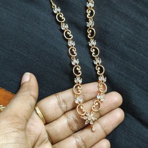 Rose gold Necklace Set