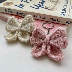 Crochet Bow Keychain