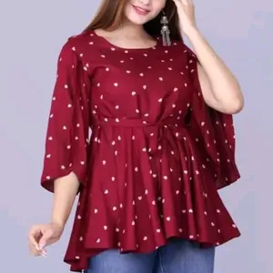 Womens Style Fancy Crepe Printed top