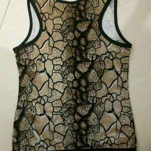 Leopard print Velvet Tank Top