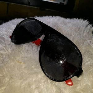 brand new black sunglass for men with red border