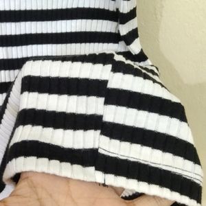 Black And White Body-con Dress